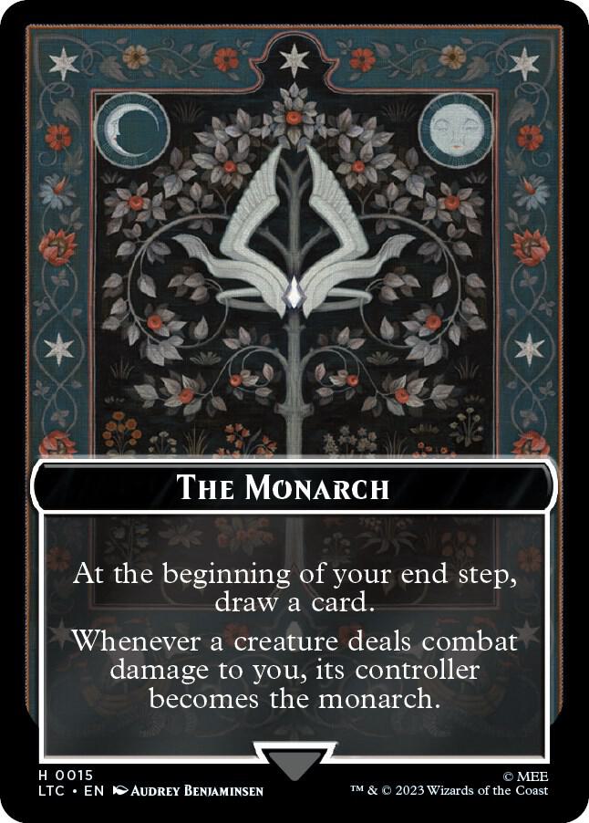 The Monarch // Treasure Double-Sided Token 15 // 12 card from Commander: The Lord of the Rings: Tales of Middle-earth