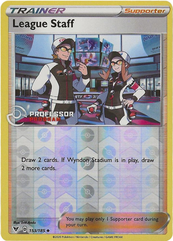League Staff 153/185 card from Professor Program Promos