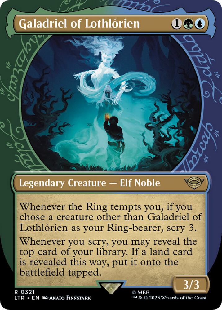 Galadriel of Lothlorien (Showcase) 321 card from Universes Beyond: The Lord of the Rings: Tales of Middle-earth