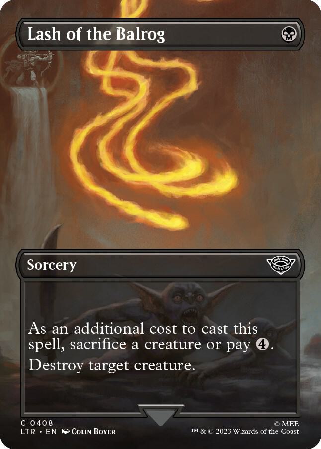 Lash of the Balrog (Borderless) 408 card from Universes Beyond: The Lord of the Rings: Tales of Middle-earth