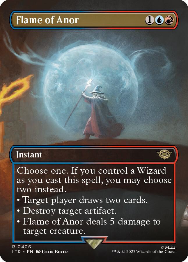 Flame of Anor (Borderless) 406 card from Universes Beyond: The Lord of the Rings: Tales of Middle-earth