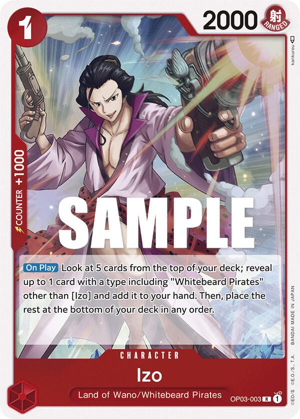 Izo OP03-003 card from Pillars of Strength