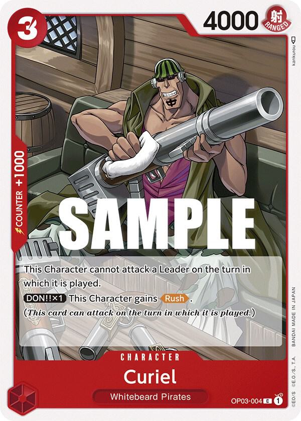 Curiel OP03-004 card from Pillars of Strength