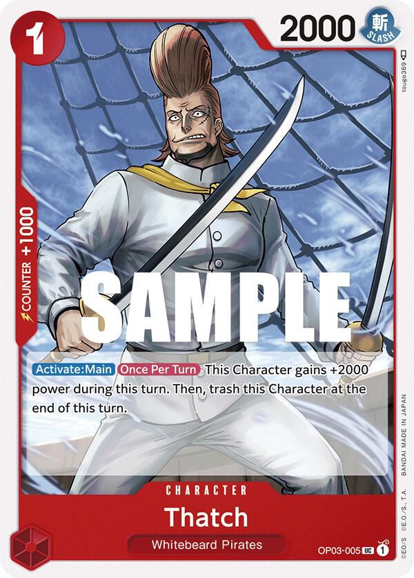 Thatch OP03-005 card from Pillars of Strength