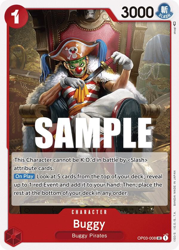 Buggy OP03-008 card from Pillars of Strength