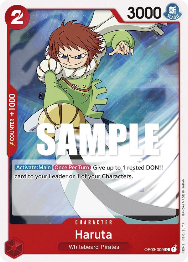 Haruta OP03-009 card from Pillars of Strength