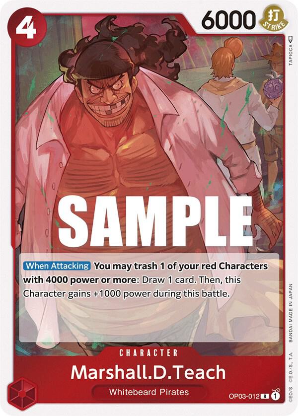 Marshall.D.Teach OP03-012 card from Pillars of Strength