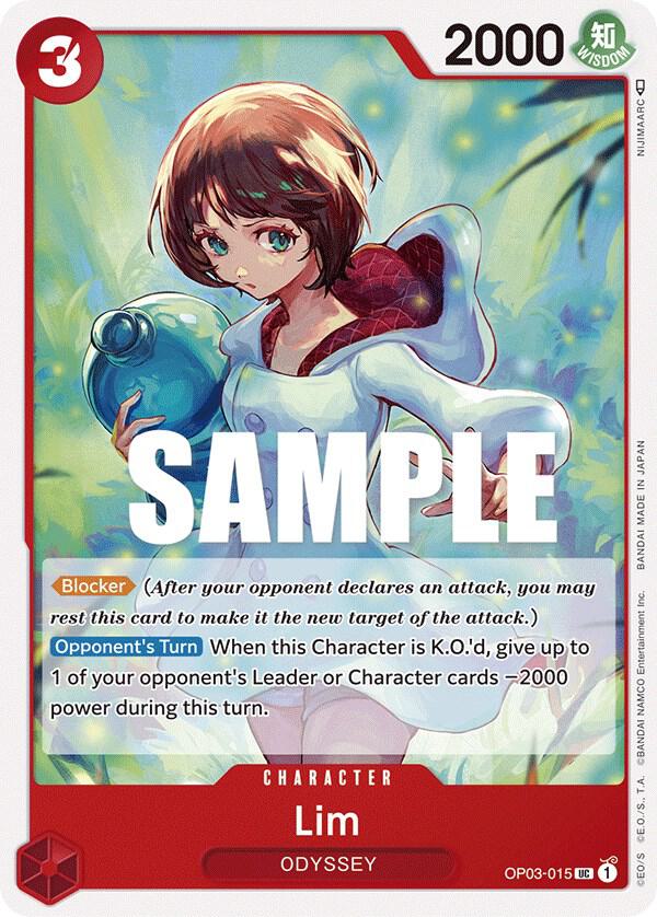 Lim OP03-015 card from Pillars of Strength