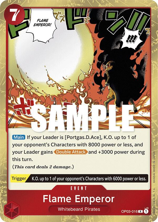 Flame Emperor OP03-016 card from Pillars of Strength