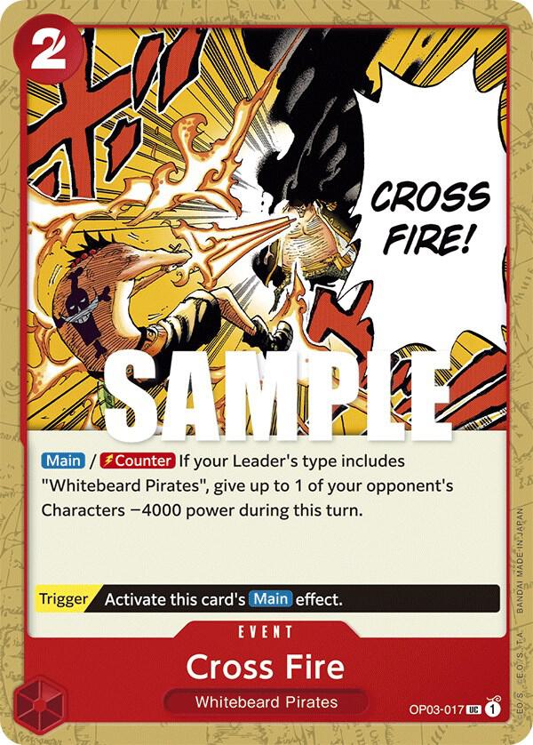 Cross Fire OP03-017 card from Pillars of Strength