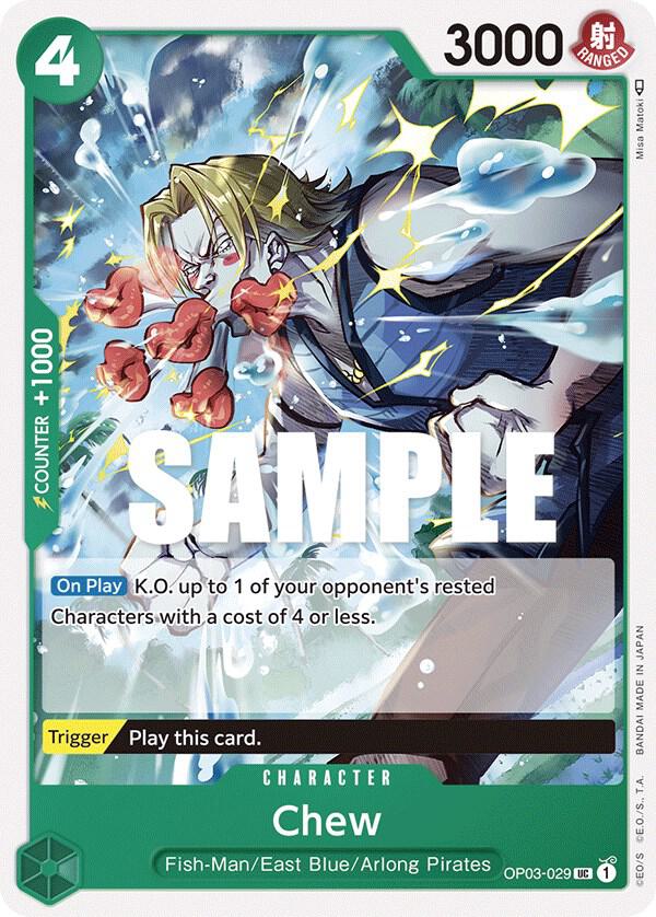 Chew OP03-029 card from Pillars of Strength
