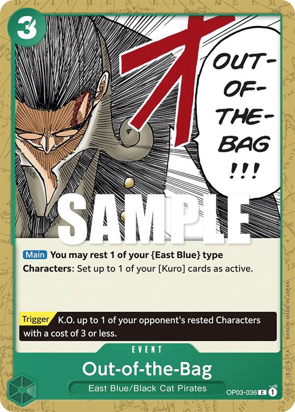 Out-of-the-Bag OP03-036 card from Pillars of Strength