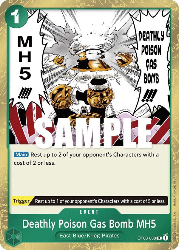 Deathly Poison Gas Bomb MH5 OP03-038 card from Pillars of Strength