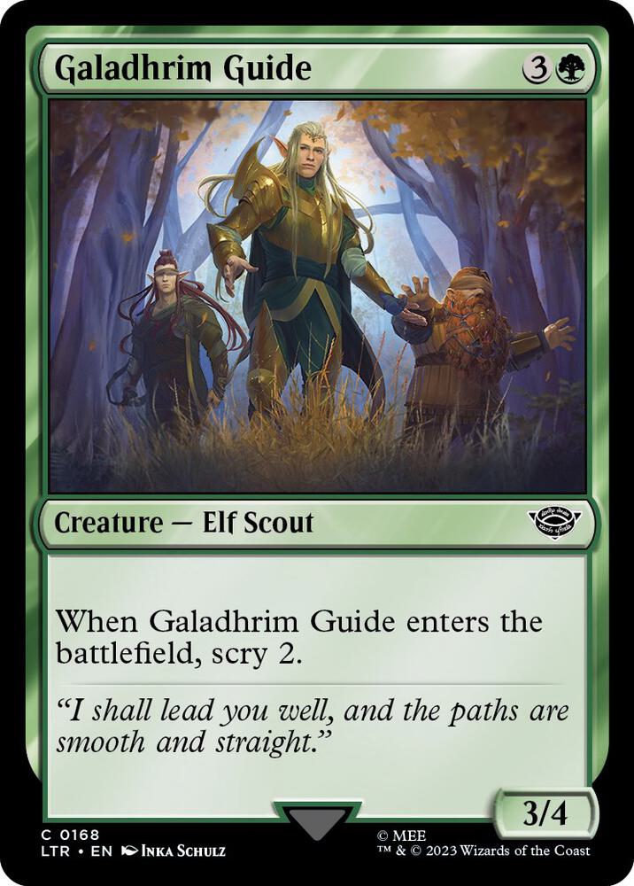 Galadhrim Guide 168 card from Universes Beyond: The Lord of the Rings: Tales of Middle-earth
