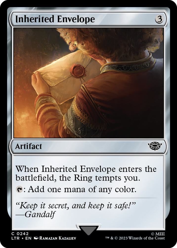 Inherited Envelope 242 card from Universes Beyond: The Lord of the Rings: Tales of Middle-earth