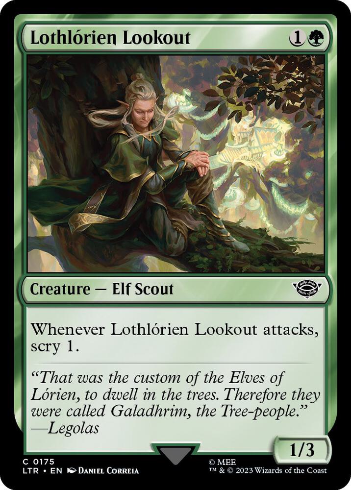 Lothlorien Lookout 175 card from Universes Beyond: The Lord of the Rings: Tales of Middle-earth
