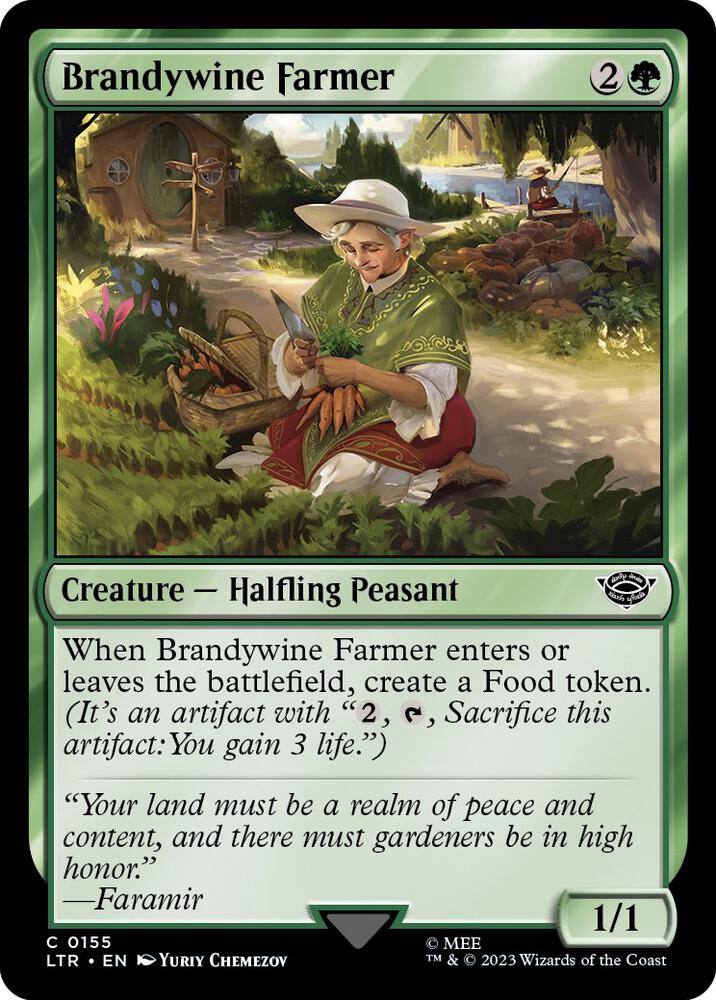 Brandywine Farmer 155 card from Universes Beyond: The Lord of the Rings: Tales of Middle-earth