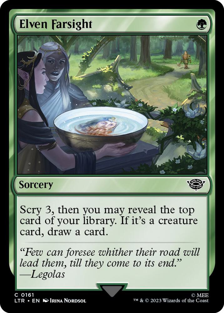 Elven Farsight 161 card from Universes Beyond: The Lord of the Rings: Tales of Middle-earth