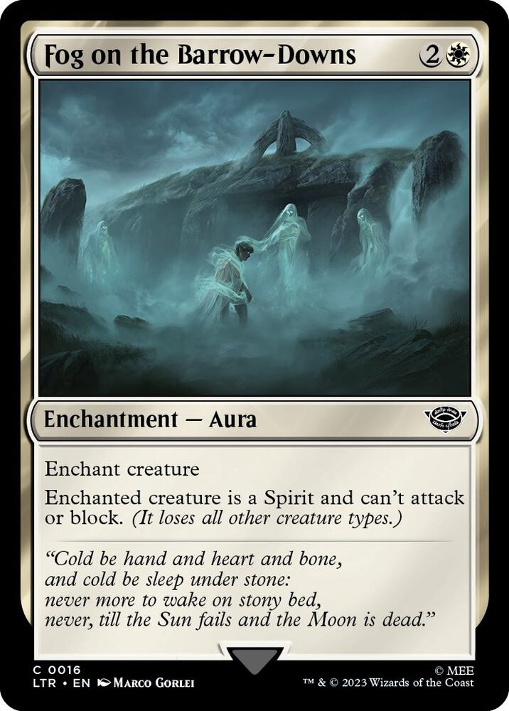 Fog on the Barrow-Downs 16 card from Universes Beyond: The Lord of the Rings: Tales of Middle-earth