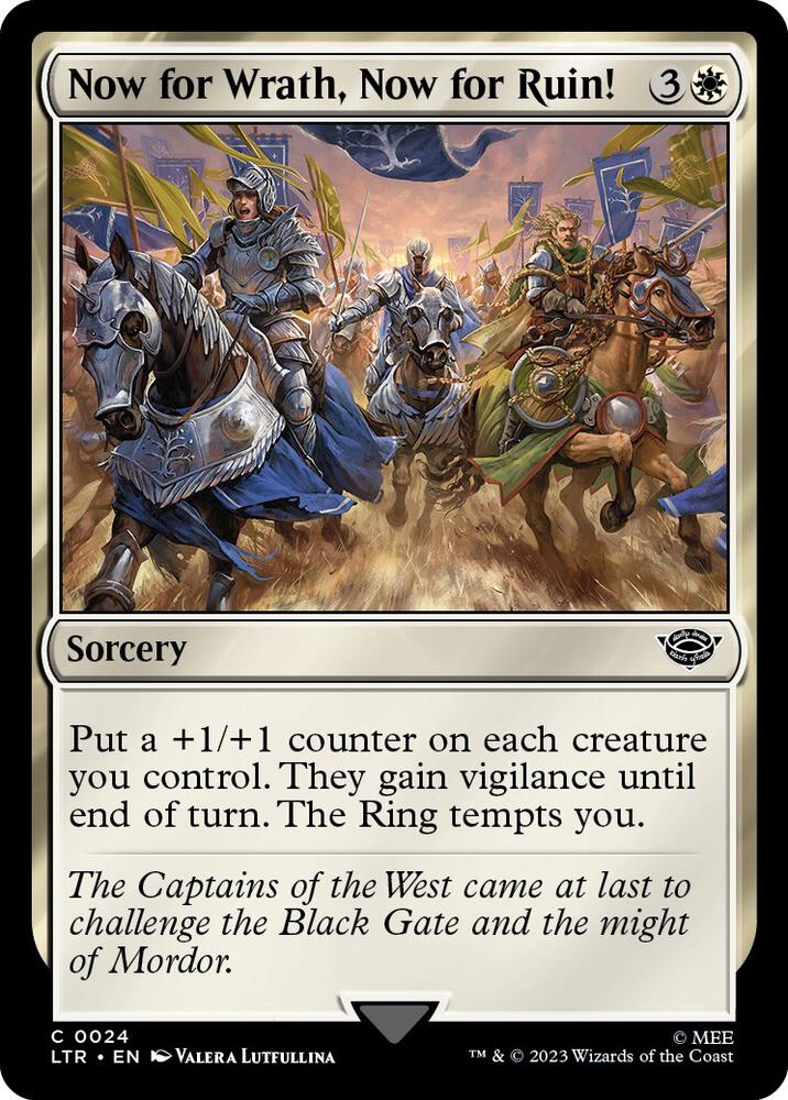 Now for Wrath, Now for Ruin! 24 card from Universes Beyond: The Lord of the Rings: Tales of Middle-earth