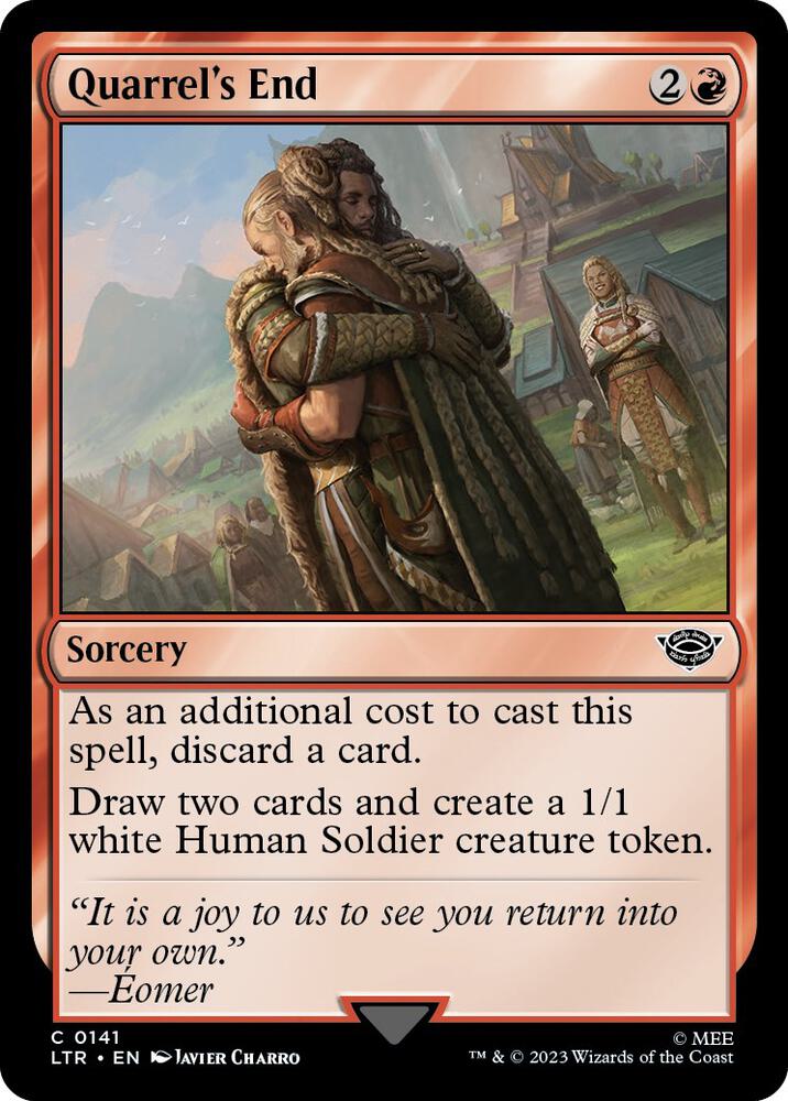 Quarrel's End 141 card from Universes Beyond: The Lord of the Rings: Tales of Middle-earth
