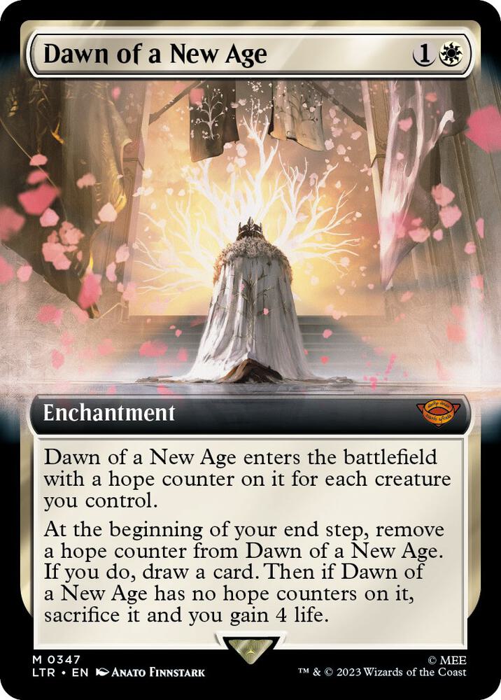 Dawn of a New Age (Extended Art) 347 card from Universes Beyond: The Lord of the Rings: Tales of Middle-earth