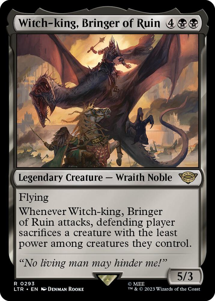 Witch-king, Bringer of Ruin 293 card from Universes Beyond: The Lord of the Rings: Tales of Middle-earth