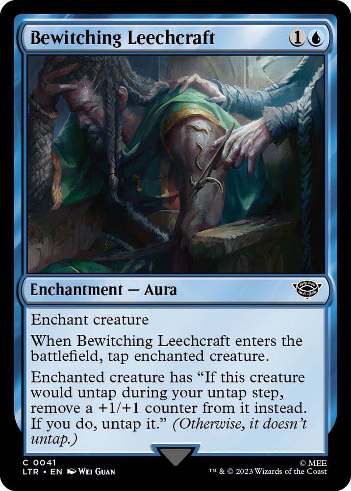 Bewitching Leechcraft 41 card from Universes Beyond: The Lord of the Rings: Tales of Middle-earth