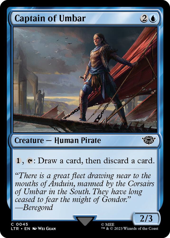 Captain of Umbar 45 card from Universes Beyond: The Lord of the Rings: Tales of Middle-earth