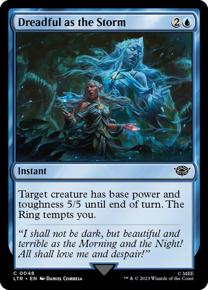 Dreadful as the Storm 48 card from Universes Beyond: The Lord of the Rings: Tales of Middle-earth