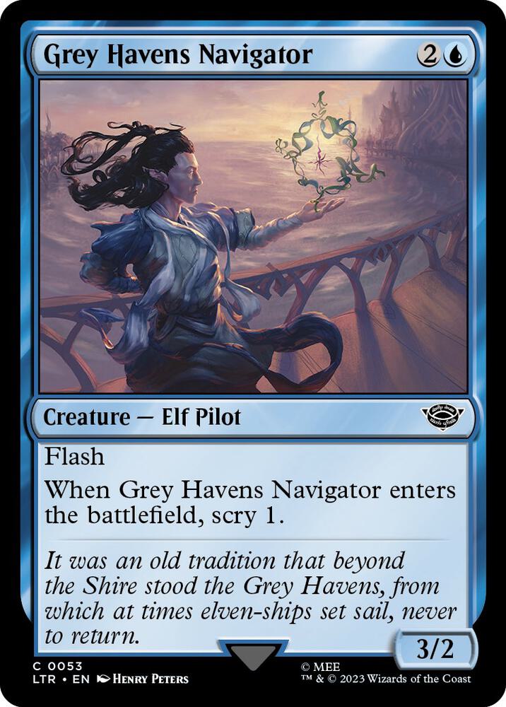 Grey Havens Navigator 53 card from Universes Beyond: The Lord of the Rings: Tales of Middle-earth