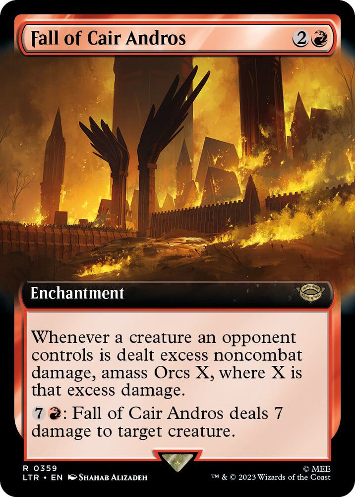 Fall of Cair Andros (Extended Art) 359 card from Universes Beyond: The Lord of the Rings: Tales of Middle-earth