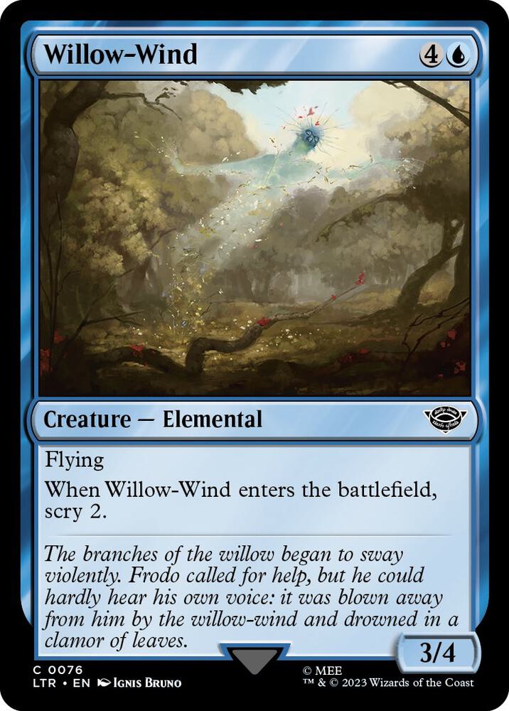 Willow-Wind 76 card from Universes Beyond: The Lord of the Rings: Tales of Middle-earth