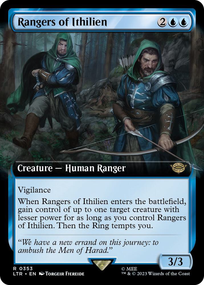 Rangers of Ithilien (Extended Art) 353 card from Universes Beyond: The Lord of the Rings: Tales of Middle-earth