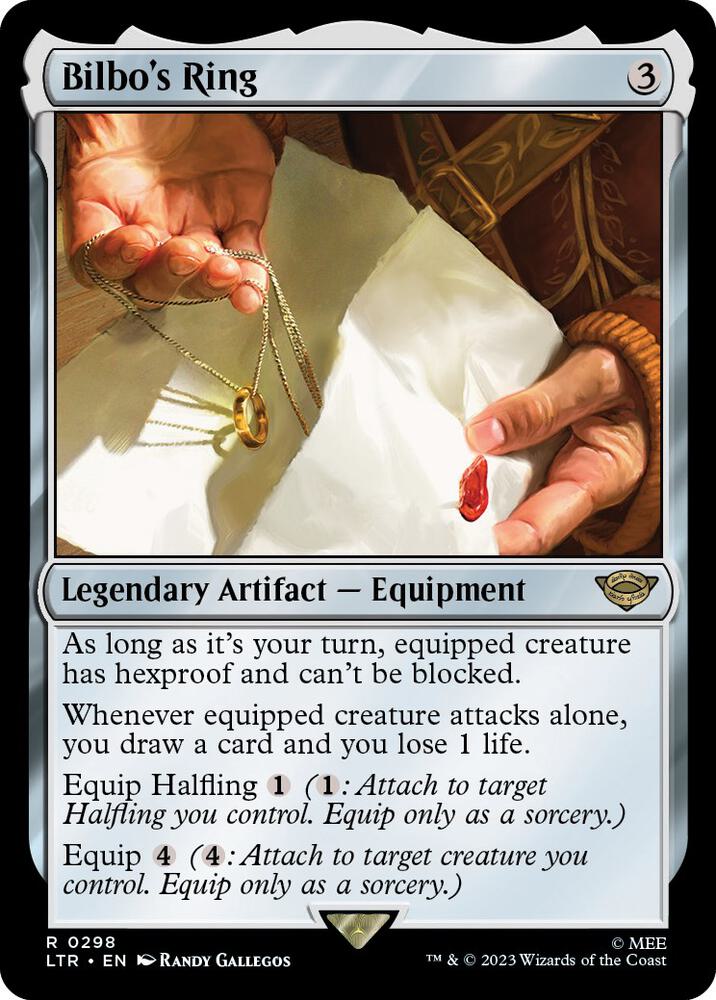 Bilbo's Ring 298 card from Universes Beyond: The Lord of the Rings: Tales of Middle-earth