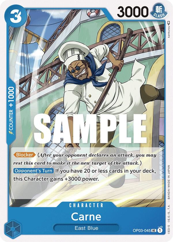 Carne OP03-045 card from Pillars of Strength