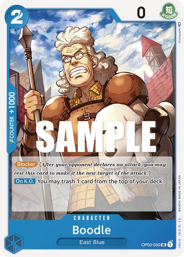 Boodle OP03-050 card from Pillars of Strength