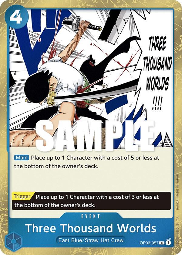 Three Thousand Worlds OP03-057 card from Pillars of Strength