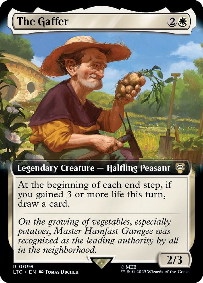 The Gaffer (Extended Art) 96 card from Commander: The Lord of the Rings: Tales of Middle-earth
