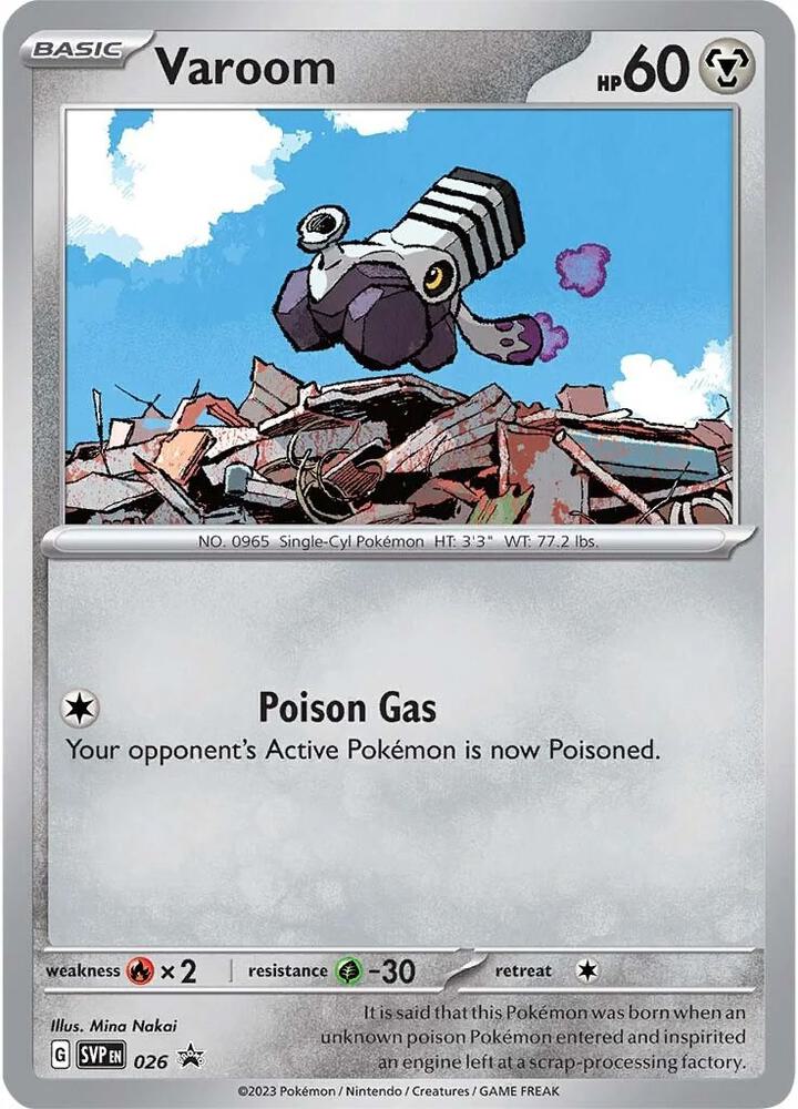 Varoom 026 card from SV: Scarlet & Violet Promo Cards