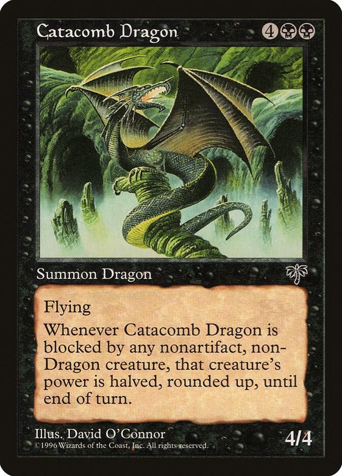Catacomb Dragon card from Mirage