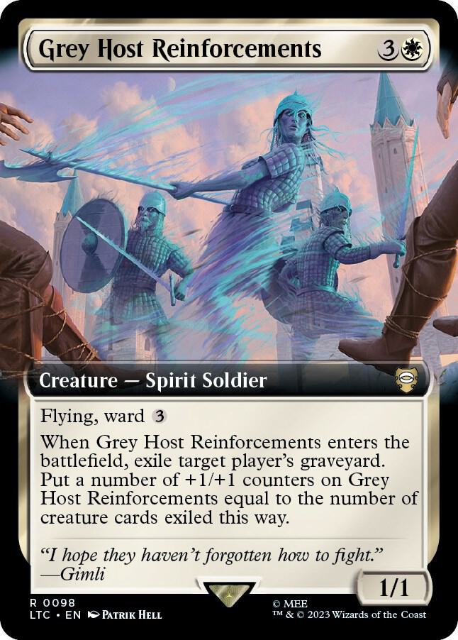 Grey Host Reinforcements (Extended Art) 98 card from Commander: The Lord of the Rings: Tales of Middle-earth