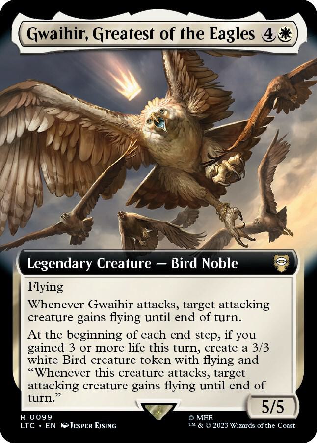 Gwaihir, Greatest of the Eagles (Extended Art) 99 card from Commander: The Lord of the Rings: Tales of Middle-earth