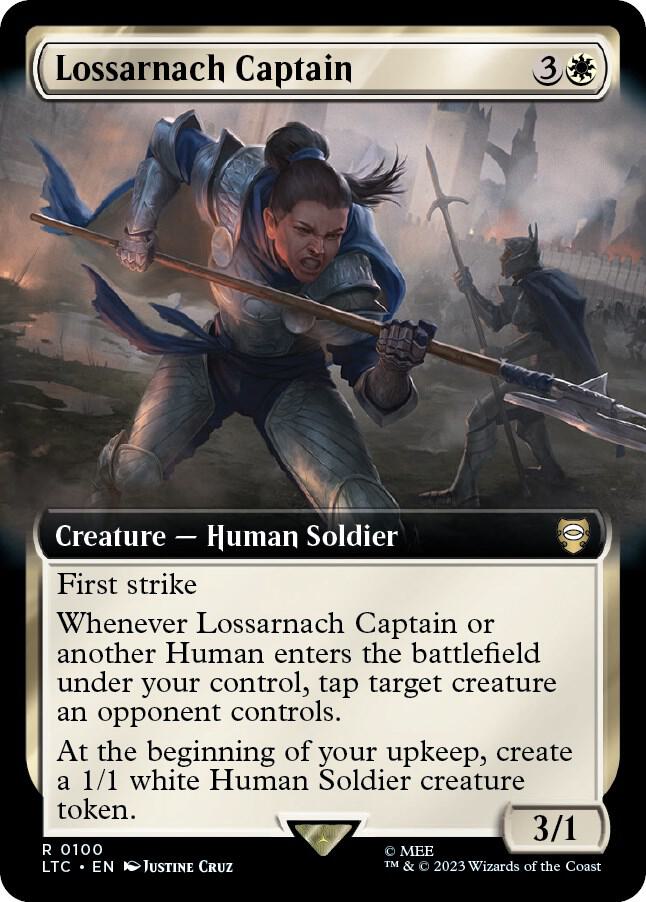 Lossarnach Captain (Extended Art) 100 card from Commander: The Lord of the Rings: Tales of Middle-earth