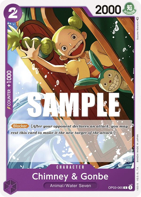 Chimney & Gonbe OP03-065 card from Pillars of Strength