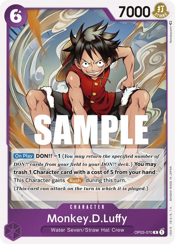 Monkey.D.Luffy OP03-070 card from Pillars of Strength
