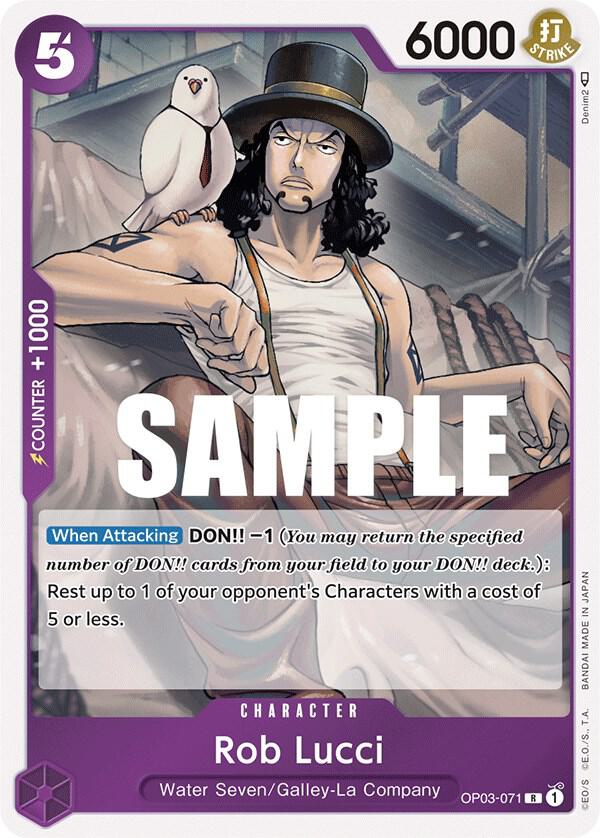Rob Lucci OP03-071 card from Pillars of Strength