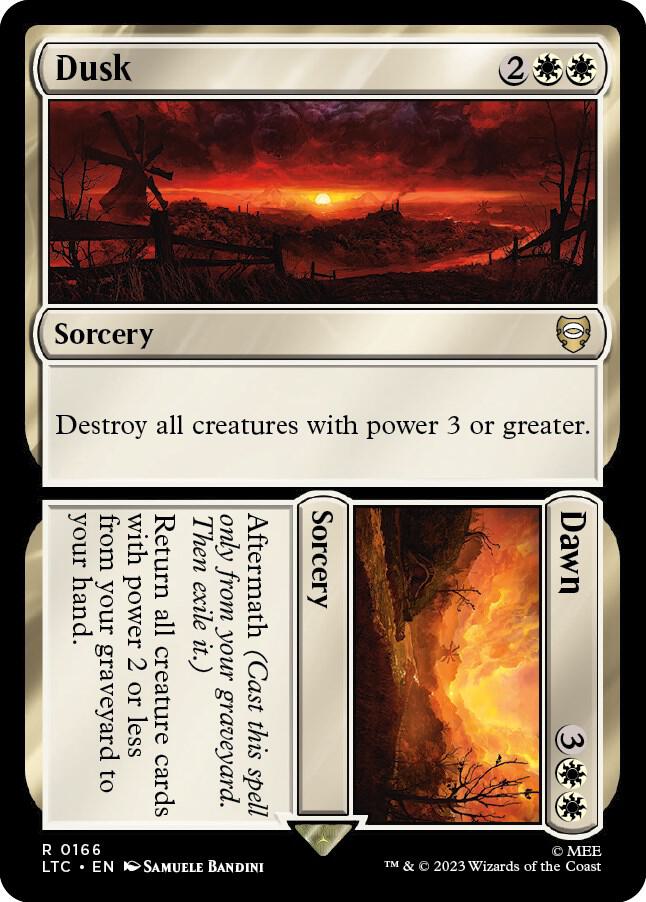 Dusk // Dawn 166 card from Commander: The Lord of the Rings: Tales of Middle-earth