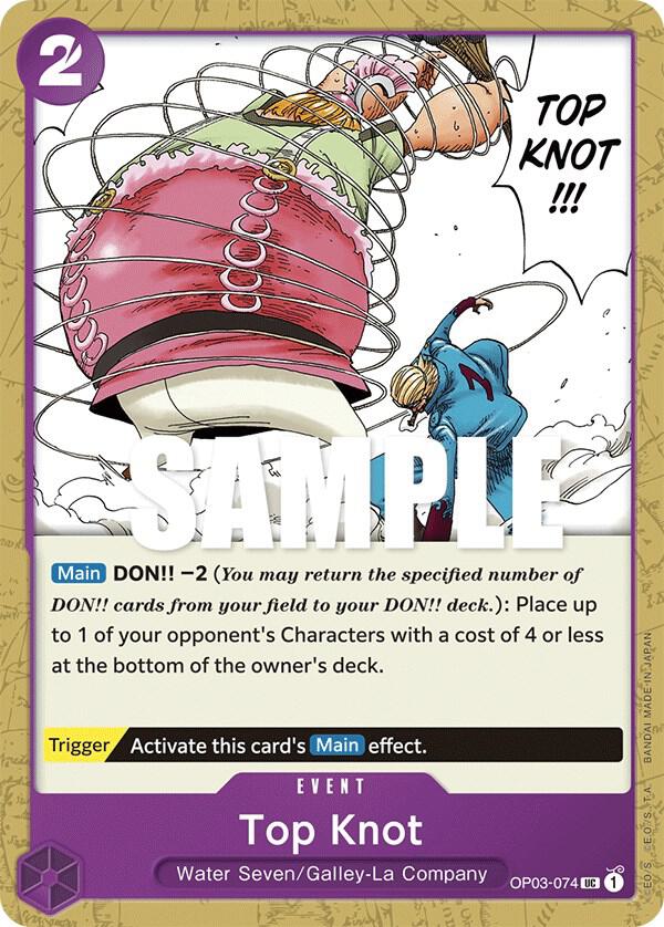 Top Knot OP03-074 card from Pillars of Strength