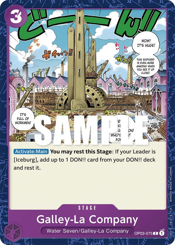 Galley-La Company OP03-075 card from Pillars of Strength